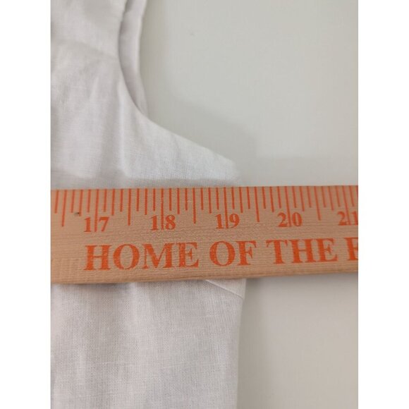 Flying Tomato Embroidered Dress Womens Size Large White Boho Sleeveless Shift - Picture 10 of 11